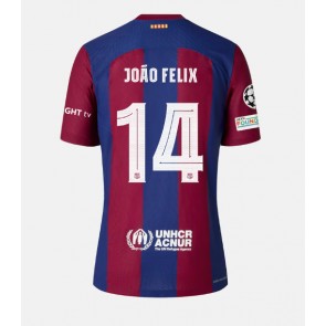 Barcelona Joao Felix #14 Replika Hjemmebanetrøje 2023-24 Kortærmet